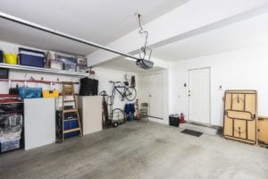 Clean organized residential garage